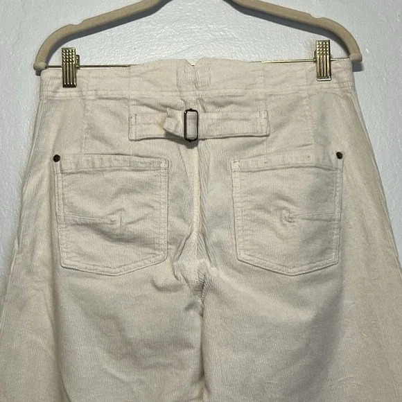 Pilcro Anthropologie The Kit Utility Wide Leg High Rise Corduroy Trousers Sz 30 - Picture 8 of 16